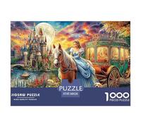 Cinderella Scene 1000 Piece Adults Puzzle Kids Age Games Puzzle Game Home Decoration Challenge High Difficulty 38x26cm/1000pcs