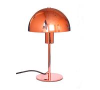 CINDERELLA Siena Copper Mushroom Shaped Table Lamp - Small Steel Dome Lamp with Shiny Copper Finish, 32cm Height x 20cm Diameter