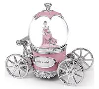 Cinderella Snow Globe for Girls, Music Box for Women with Color Changing LED Lights, Snowglobe Musical Boxes Gifts for Birthday Christmas Mother's Day Valentine's Day
