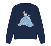 Cinderella Sparkling Princess Sweatshirt Navy | Size: 2XL Cinderella Navy 2XL