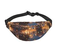 Cinderella Travel crossbody waist bag, suitable for sports, running, cycling, traveling, fishing boys large waist bag,