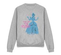 Cinderella Turn Up Your Magic Sweatshirt Light Grey | Size: Medium Cinderella Light Grey M