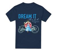 Cinderella With Pumpkin Coach. Dream It, Then Do It T-Shirt Navy | Size: Medium Cinderella Navy M