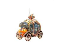 Cinderellas Pumpkin Carriages Auto Hanging Ornament | Crafted From Acrylic for Gift Giving on Various Holidays Including Christmas and Valentine ' s Day