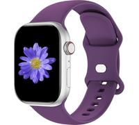 Cindgress Sport Band Compatible with Apple Watch 41mm 38mm 40mm for Women Men, Soft Silicone Strap for iWatch Wristband Series SE 10 9 8 7 6 5 4 3 2 1 S/M Purple