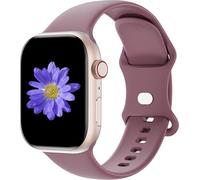 Cindgress Sport Strap Compatible with Apple Watch 42mm 44mm 45mm 46mm 41mm 38mm 40mm Men Women Soft Silicone Watch Band for iWatch Series SE 10 9 8 7 6 5 4 3 2 1, Smoke Purple, 42mm/44mm/45mm M/L