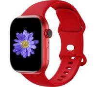 Cindgress Sportarmbänder, kompatibel mit 41 mm, 38 mm, 40 mm, Apple Watch-Armbändern für Damen und Herren, kompatibel mit weichem Silikon, Apple Watch-Serie 6, Armbänder für Damen, Herren, S/M, rot