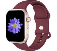 Cindgress Sportarmbänder, kompatibel mit 41 mm, 38 mm, 40 mm, Apple Watch-Armbändern für Damen und Herren, kompatibel mit weichem Silikon, Apple Watch-Serie 6, Armbänder für Damen, S/M, weinrot