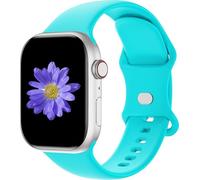 Cindgress Sportarmbänder, kompatibel mit 41 mm, 38 mm, 40 mm, Apple Watch-Armbändern für Damen und Herren, kompatibel mit weichem Silikon, Apple Watch-Serie 6, Armbänder für Damen, 1 M/L, Blaugrün