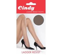 Cindy 20 Denier Ladder Resist Tights (X Large | 48 - 54" hips, Barely Black)