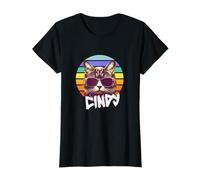 CINDY - Beautiful girl name with a cool funny Cat T-Shirt