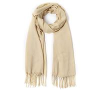 Cindy & Wendy Pashmina Shawls and Wraps Large Scarfs for Women Wedding Party Bridal Long Fashion Solid Shawl Wrap Fringes, Khaki, One Size