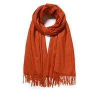 Cindy & Wendy Women's Pashmina Shawl Wrap for Evening Dress Bridesmaid Wedding Bridal Winter Warm Large Soft scarf, Rust, One size