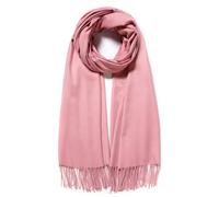 Cindy & Wendy Women's Pashmina Shawl Wrap for Evening Dress Bridesmaid Wedding Bridal Winter Warm Large Soft scarf, Dusty Rose, One size
