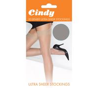 Cindy Women's 10 Denier Ultra Sheer Stockings (1 Pair) Cindy Multicolor One Size