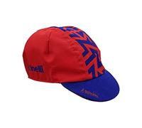 Cinelli Alessandro Mendini Cycling Cap, Stilema TRE Rosso, One Size