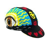 Cinelli Ana Benaroya Cycling Cap, Eye of The Storm, One Size Red