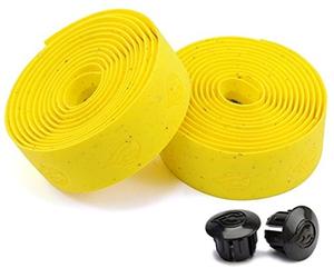 Cinelli Cork Bar Tape & Plugs - Yellow
