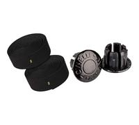 Cinelli Gel Cork Tape Handle Bar Tape Black Milano Anodized Bar End Plugs