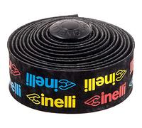 Cinelli Logo Velvet Bar Tape - Yellow/Red/Blue