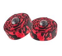 Cinelli Macro Splash Cork Handlebar Tape, Red/Blk