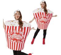Cinema Fast Food Fancy Dress Costume Adult Mens Ladies Novelty Chips Burger Outf
