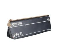 Cinema Movie Clapboard And Popcorn Print Leather Pencil Case Zipper Pencil Multifunctional Stationery Bags