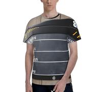Cinema Movie Clapboard and Popcorn Print Men Short Sleeve Crew Neck T-Shirt Stylish Casual Summer Various Occasions Wear Black