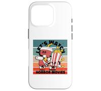 Cinema, Retro, Lets watch Horror Movies Popcorn Softdrinks Case for iPhone 16 Pro