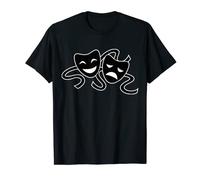 Cinema Theatre Mask Happy Sad Face T-Shirt