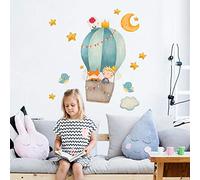 Cinemas R00525 Eco Friendly and Hypoallergenic Kids Wall Stickers, Fabric Effect, Changable, Fairy Tale Little Prince, Wall Decor, Baby Room, Kindergarten, Nursery, Adhesive Wallpaper