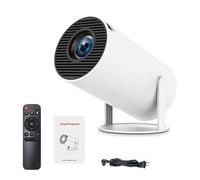 CineMaster Pro 4K Smart Movie Projector - Transform Any Room into a Home Theater, Ultra HD Cine master Pro Smart HD Projector with WiFi and Bluetooth, Ideal for Movies, Gaming (A)