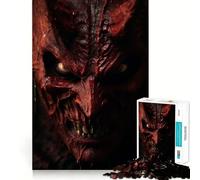 Cinematic Devil Jigsaw 1000 Pieces for Teenagers Brain Skill Bright Hue Pattern Assemble Xmas Surprise (50x75cm)