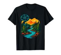 Cinematic River Journey Design T-Shirt