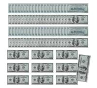 Cinematic Tender - Filmmaker Cash Simulation, Prop Denomination with Realistic Detailing, Training Currency Kit with Compact Sheets, Educational Financial Tool for Practicing Counting Accuracy