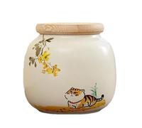 Cinerario per Ceneri Gatto In Ceramica - Ceramic Ornament Scatola Memmoriale Animale, Ornament Mmemoriale con Luogo | Memm0riale Animale per Cremazione Funerale Simpatia - Giardino Esterno