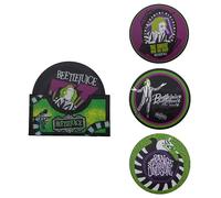 Cinereplicas Beetlejuice - Set of 4 Coasters - 9.5cm Diameter - Official License