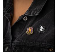 Cinereplicas Wednesday - Nevermore Academy Pin - 2.5 x 2.5 x 0.2 cm - Official Lyncia