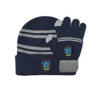 Cinereplicas - Harry Potter - Beanie and Gloves Set - Kids - Offcially Licensed - Ravenclaw - Blue & Grey