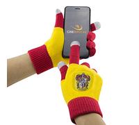 Cinereplicas - Harry Potter - Gloves - Magic Touchscreen - Officially Licensed - Adult - Gryffindor - Red & Yellow