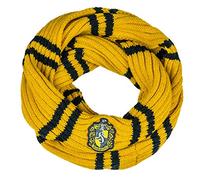 Cinereplicas - Harry Potter - Infinity Scarf - Ultra Soft - Officially Licensed - Hufflepuff - 190 cm - Yellow & Black