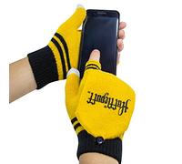 Cinereplicas - Harry Potter - Mitten Gloves - Magic Touchscreen - Officially licensed - Hufflepuff - Yellow & black