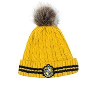 Cinereplicas - Harry Potter - Pom Pom Beanie - Officially Licensed - Hufflepuff - Yellow & Black