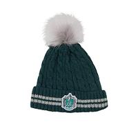 Cinereplicas - Harry Potter - Pom Pom Beanie - Officially licensed - Slytherin - Green & Grey