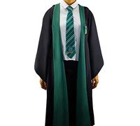Cinereplicas Harry Potter Robe - Authentic Official Tailored Wizard Robes Cloak - Adults and Kids Size - Black & Green - XL