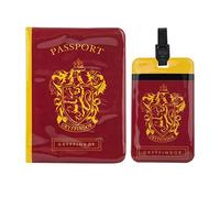 Cinereplicas Harry Potter - Set of Tag & Passport Cover Gryffindor - Official License