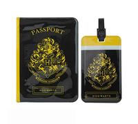 Cinereplicas Harry Potter - Set of Tag & Passport Cover Hogwarts - Official License