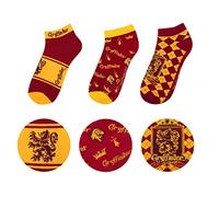 Cinereplicas - Harry Potter - Socks - Set of 3 - Gryffindor/Slytherin/Ravenclaw/Hufflepuff - Official Licence
