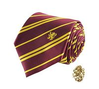 Cinereplicas - Harry Potter - Tie with pin - Deluxe Edition - Officially licensed - Gryffindor - Standard size - 100% microfiber - Delivered in a gift box - Red & Yellow