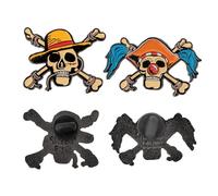 Cinereplicas One Piece - Set of 2 Luffy/Buggy/Zoro/Usopp/Nami/Arlong/Sanji/Zeff Pins - Official License